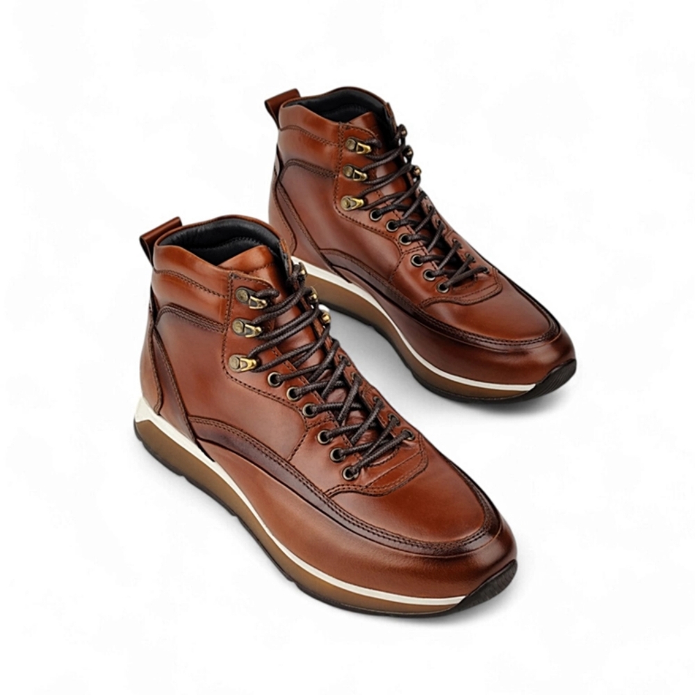 Men's Brown Leather Boots